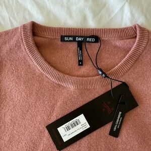 Unisex Sun Day Red Cashmere Sweater